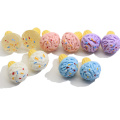 Fashion Cute Simulated Ice Cream Cone Resin Miniature for Cartoon Jewelry Findings DIY Earrings Charm