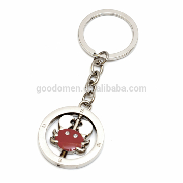 Rotating Zinc Alloy Keyring