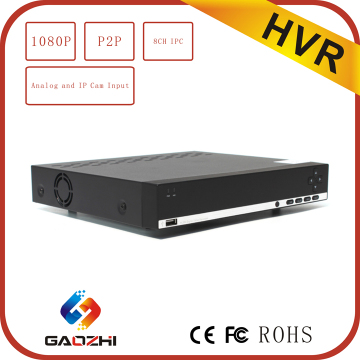 Analog and IP camera input 1080p p2p 8CH cms h.264 dvr software download