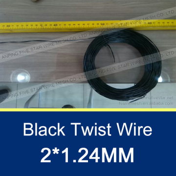 2*1.24MM Black Annealed Twisted Wire For Brazil Market