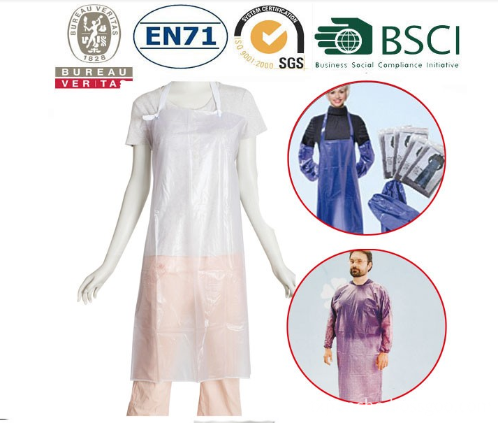 Avental PE PE apron