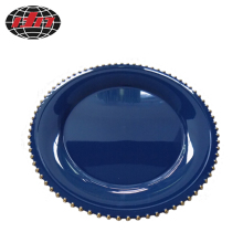 Plastic Plates Beaded Outer Rim