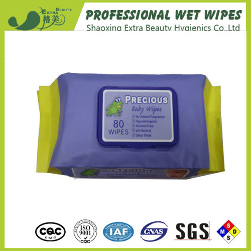 2020 Neue Produkte 80PCS Spunlace Baby Wet Wipes