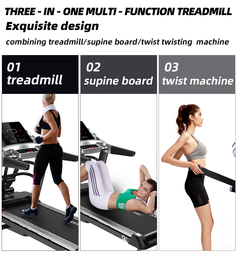 Incline Treadmill Folding Electric Home Foldable Fitness Exercise Running Machine