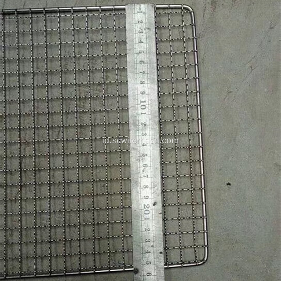 Lubang Persegi Sekali Pakai (Sekali Pakai) Wire Mesh Barbekyu