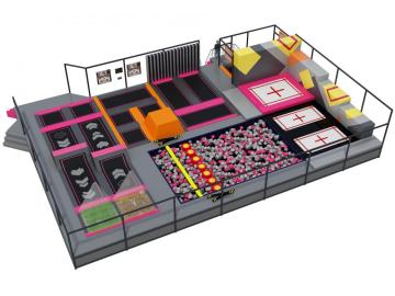 High quality indoor super trampoline park