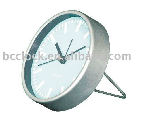 Metal table clock, Metal desk clock, Metal alarm clock