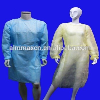 PP/SMS standard/reinforced isolation gowns impervious gowns