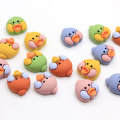 Bulk 100Pcs Animal Bird Duck Chick Head Cabochons Flatback Resina Testa di animale Craft Slime Charms Accessori per capelli fai da te