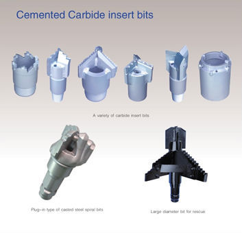 Cemented carbide bits