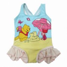 Baby sublimation swimsuit, Disney-licensed "Winnie the Pooh" design