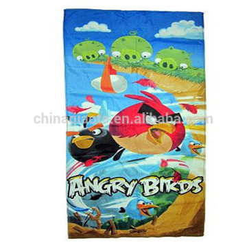 100% cotton double sided game beach towel