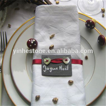 Eco-friendly slate napkin ring/napkin ring/slate ring napkin