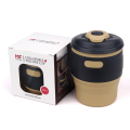 Fábrica para a venda silicone do copo de café dobrável do produto comestível Eco-amigável de 350 ml