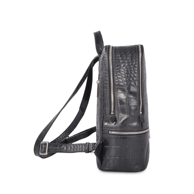 Best selling fashion design crocodile skin leather backpack