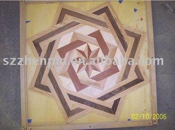 hardwood medallion wood inlay marquetry