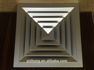 Anodized Aluminum square diffusers