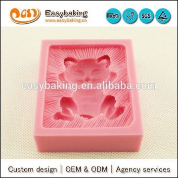 Hot sell custom cat fondant cake decorating silicone molds for arts&crafts