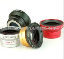 0.67X digital camera wide angle lens and macro lens