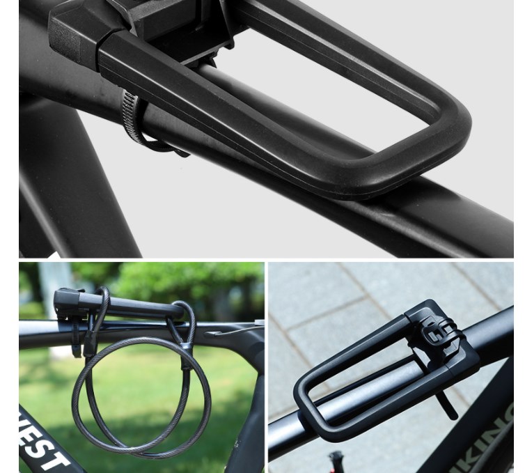 Silikonbedeckte Fahrradschlösser Hochleistungs -Anti -Diebstahl, 12 -mm -Schwerlastfahrrad U -Schloss mit Montagehalterung U Lock Bike für den Fahrrad