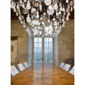 Customized interior decoration colored glass chandelier