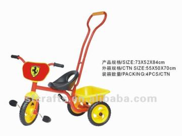 Happy kids ride on tricycle ride on car