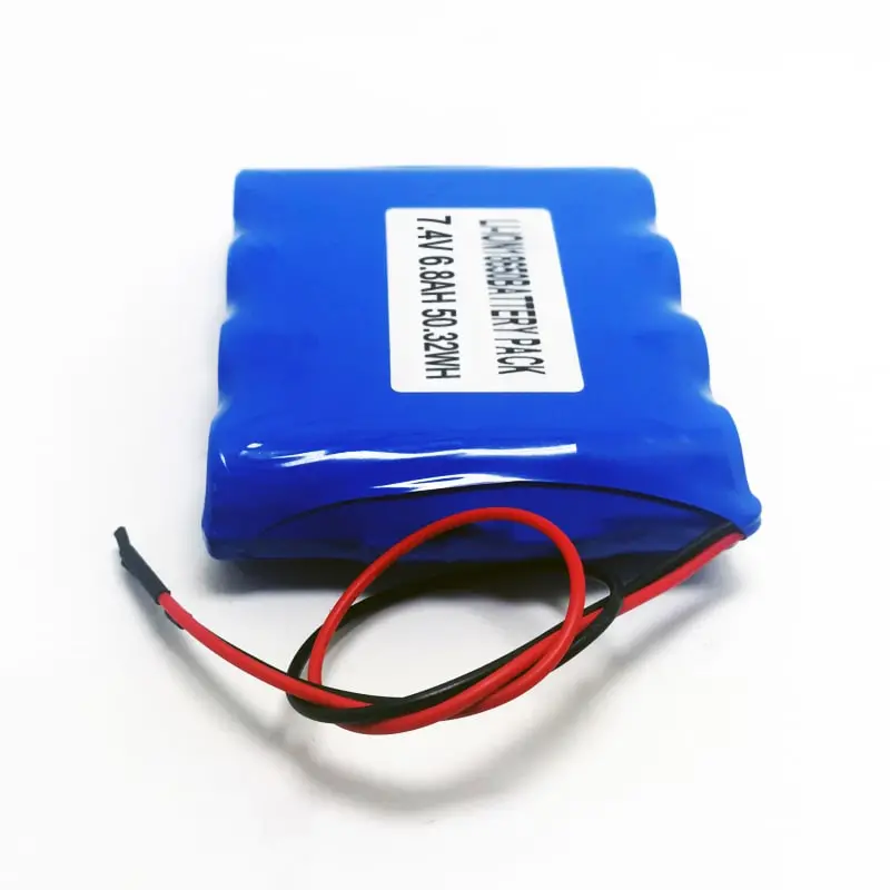 7.2V 7.4V 2s2p 18650 6800mAh Rechargeable Lithium Ion Battery Pack with PCM and Connector