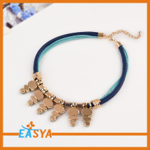 Fake Pearl Pendant Crystal Statement Necklace