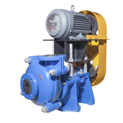 2'' Rubber Slurry Pumps with motor over base