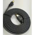 Platte Cat8 Ethernet-kabel Nylon gevlochten hoge snelheid