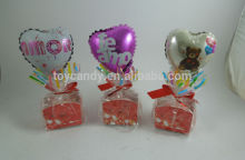 YCH-42 heart shaped balloon with candy