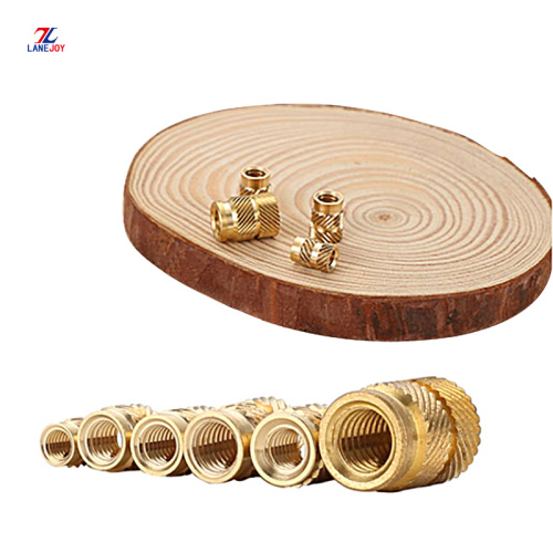 m2.5 compressed knurled brass insert nut