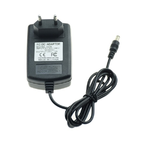 EU-stekkeradapter 24V-1A-24W Lader voor wandmontage