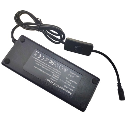 24V5A AC -adapter med switch för CCTV/LED