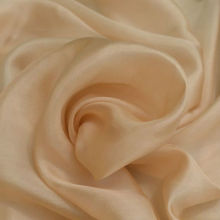 Silk Fashion Material Thin Silk Paj Fabric in Solid Ivory Color