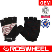 athletic works custom short finger leather gym cycling gloves