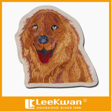 Custom Design Embroidered Dog Shape Badge