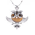 Hibou chanceux des femmes collier de nuit et les gardiens de la nuit longue chaîne de chandail hibou pendentif collier Belle Animal Pendan