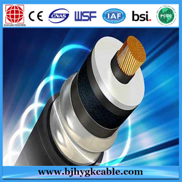 Cable subterráneo aislado XLPE de cobre de 66KV 1x800mm2