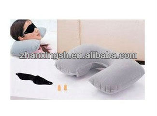 New design product PVC Flocking neck pillow