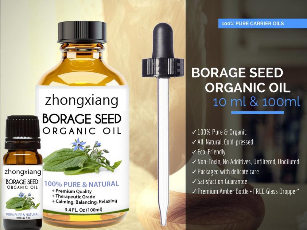 100% Natural Food Grade Borage Oil Untuk Kulit