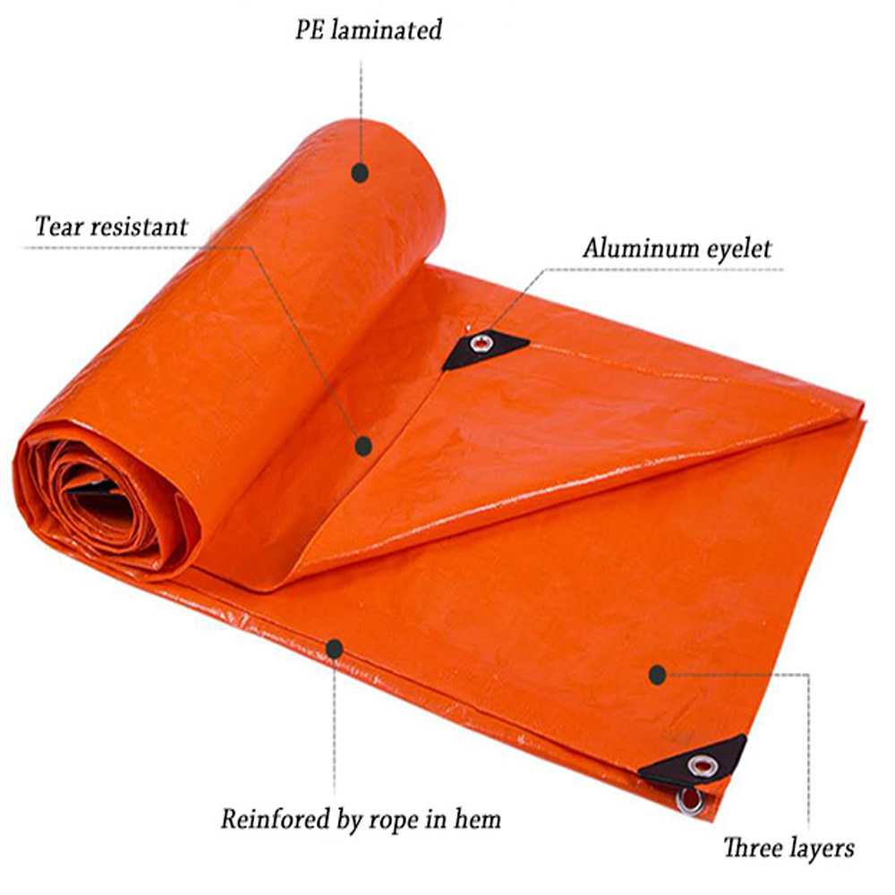 double-waterproof-orange-cheap-pe-tarp-awning