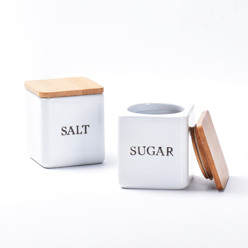 Großhandel Glasierte Küche Zucker Keramik Kanister Set