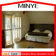 venetian blind style design four panel decorative folding door