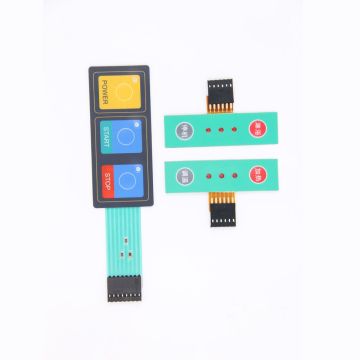 Tactile Feedback Silver Printing Numeric Membrane Keyboard For Wholesales