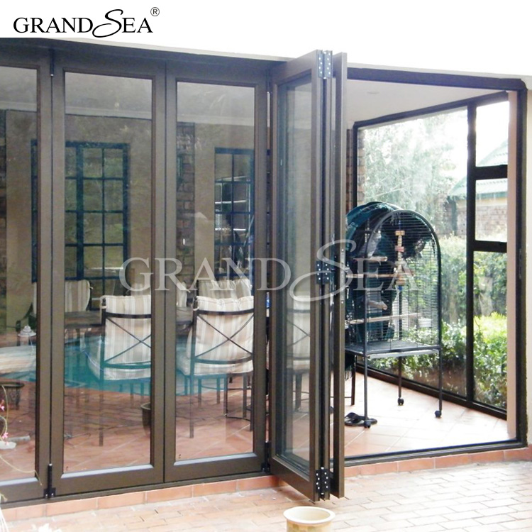 interior aluminium folding partition folding stacking doors