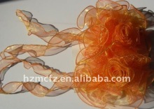 silk decorative flower for curtain