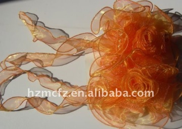 silk decorative flower for curtain