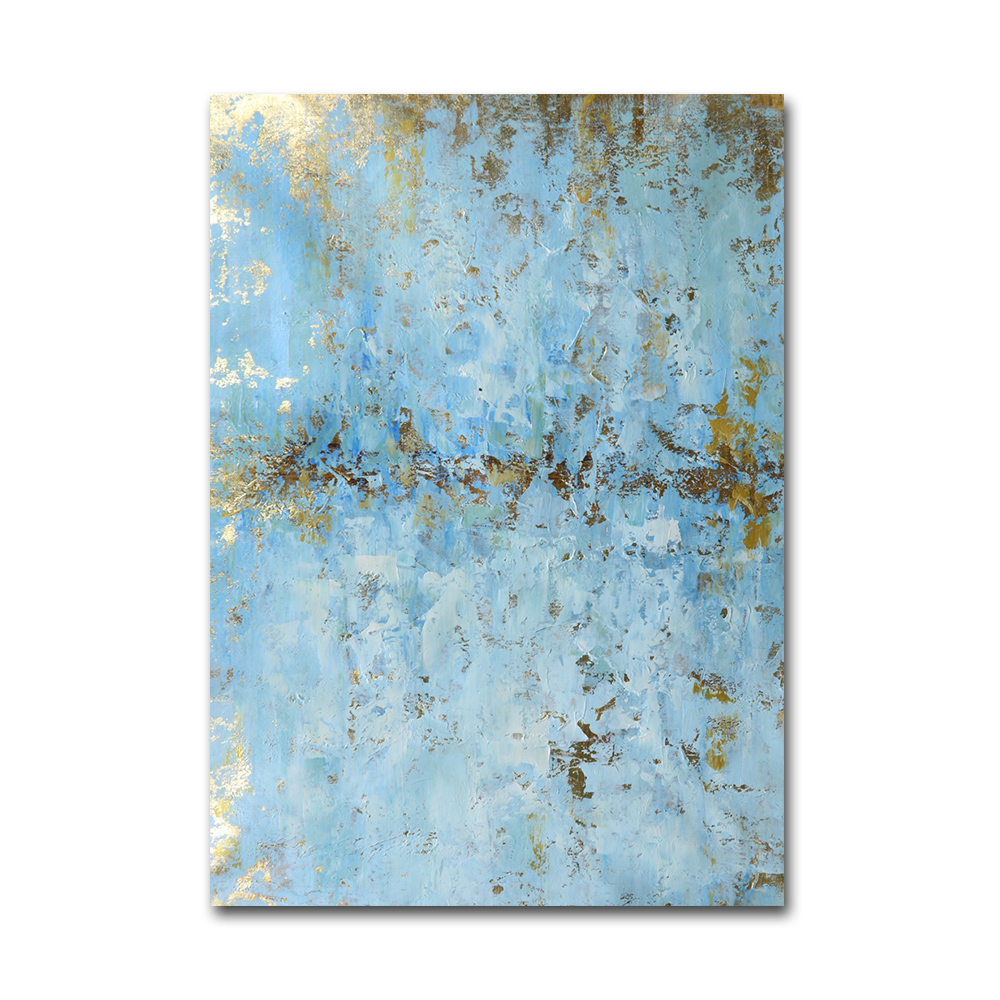 Modern Home Decor Wholesale Wall Art Abstract Canvas Painting with Gold Leaf