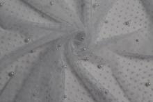 White Mesh Fabric With Lulu And Flocking a3